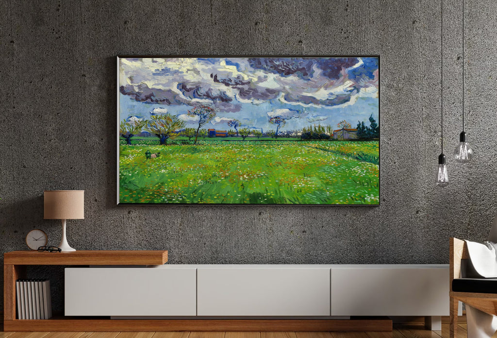 Samsung Frame TV Art 4K - Landscape Under a Stormy Sky - Famous Vincent van Gogh