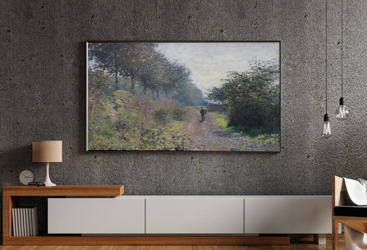 Samsung Frame TV Art 4K - The Sheltered Path - Claude Monet