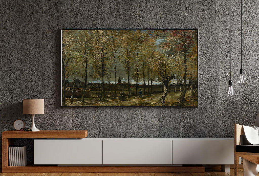 Samsung Frame TV Art 4K - Poplars near Nuenen - Famous Vincent van Gogh
