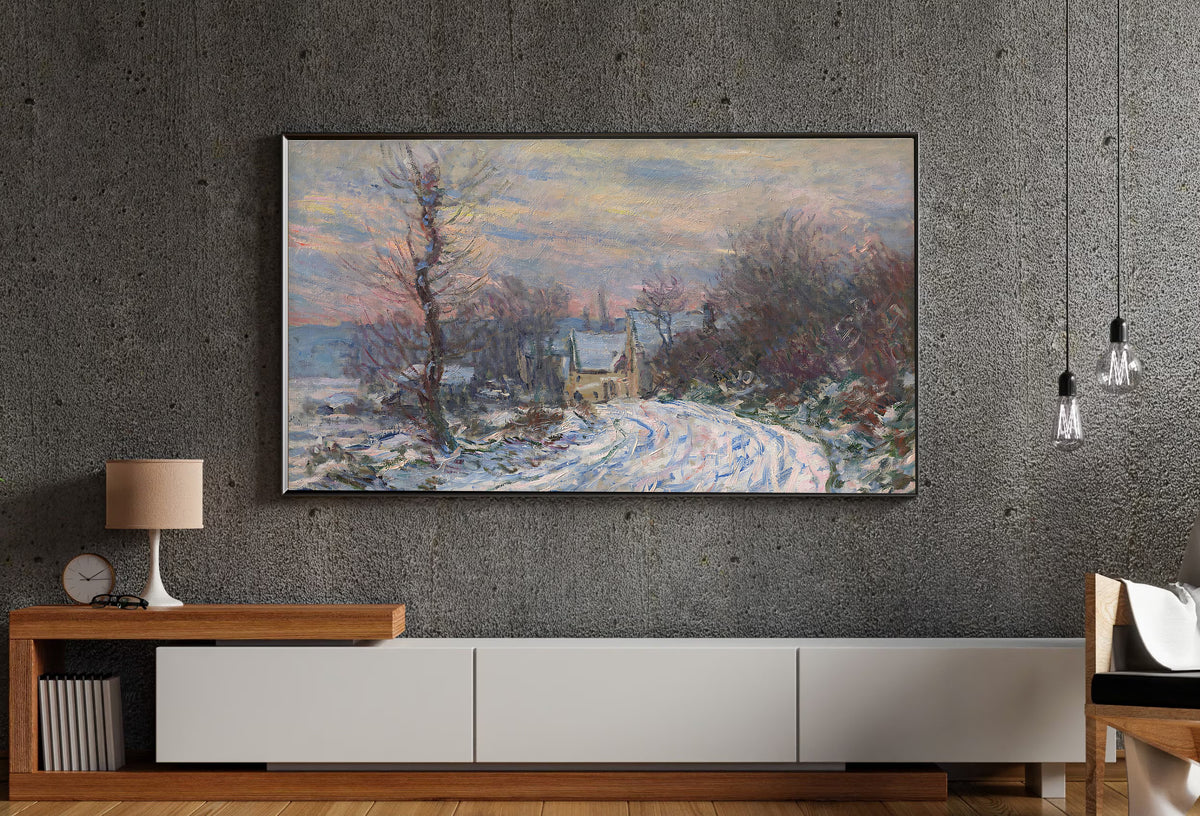 Samsung Frame TV Art 4K - The Entrance of Giverny - Famous Claude Monet