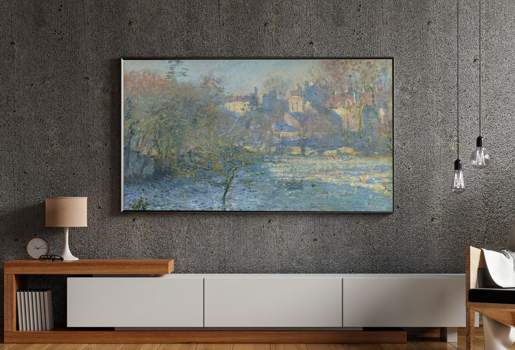 Samsung Frame TV Art 4K - Frost - Famous Claude Monet