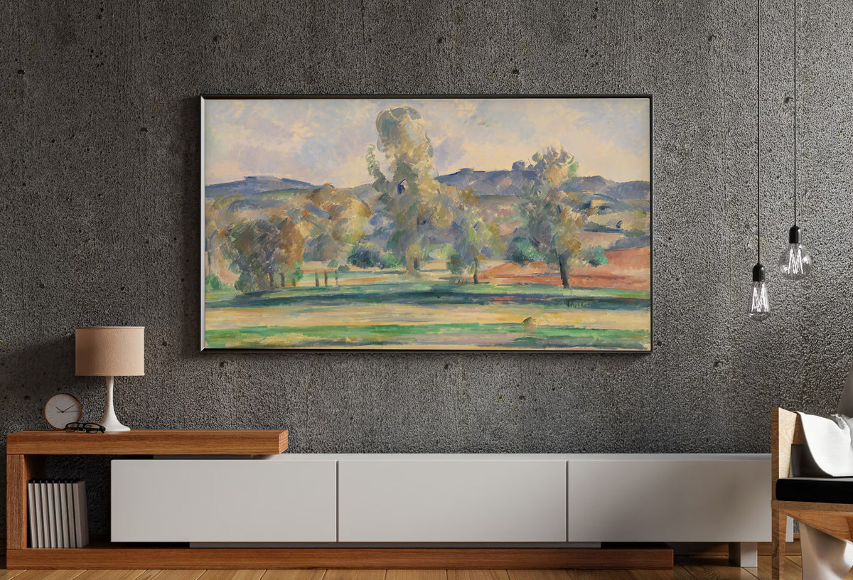 Samsung Frame TV Art 4K - Autumn Landscape - Famous Paul Cezanne