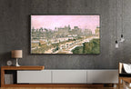 Samsung Frame TV Art 4K - Pissarro-The Pont Neuf Snow Effect - Famous Camille Pissarro