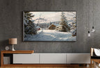 Samsung Frame TV Art 4K - Sunlit Winter Landscape - Famous Peder Mønsted