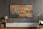 Samsung Frame TV Art 4K - Japanese Footbridge Giverny - Famous Claude Monet