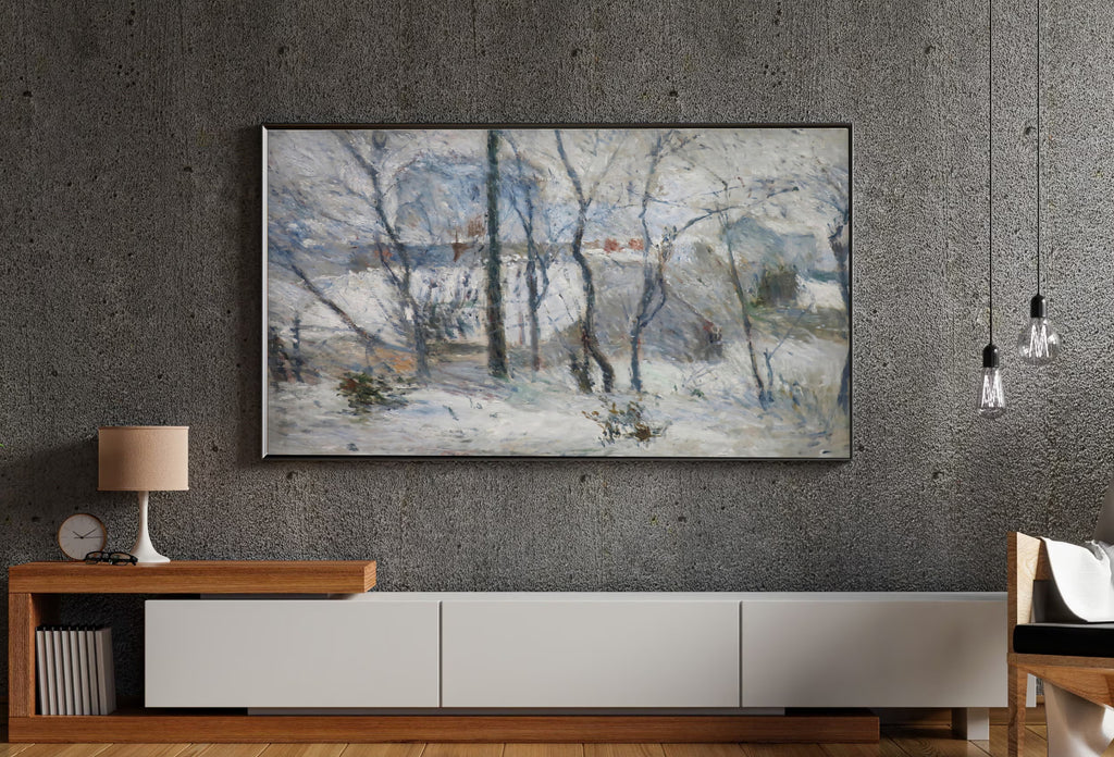 Samsung Frame TV Art 4K - Garden under Snow - Famous Paul Gauguin