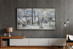 Samsung Frame TV Art 4K - Garden under Snow - Famous Paul Gauguin