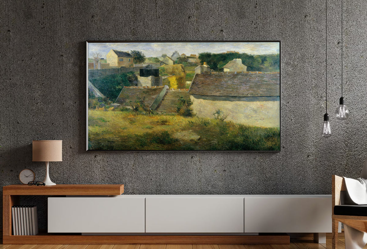 Samsung Frame TV Art 4K - Houses at Vaugirard - Famous Paul Gauguin