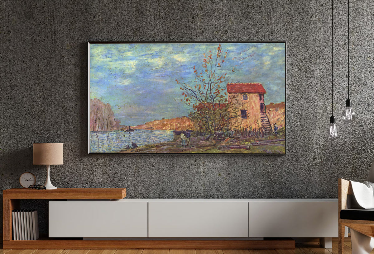 Samsung Frame TV Art 4K - The Loing at Moret - Famous Alfred Sisley