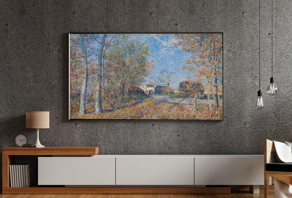 Samsung Frame TV Art 4K - A Corner of the Woods at Sablons - Famous Alfre Sisley