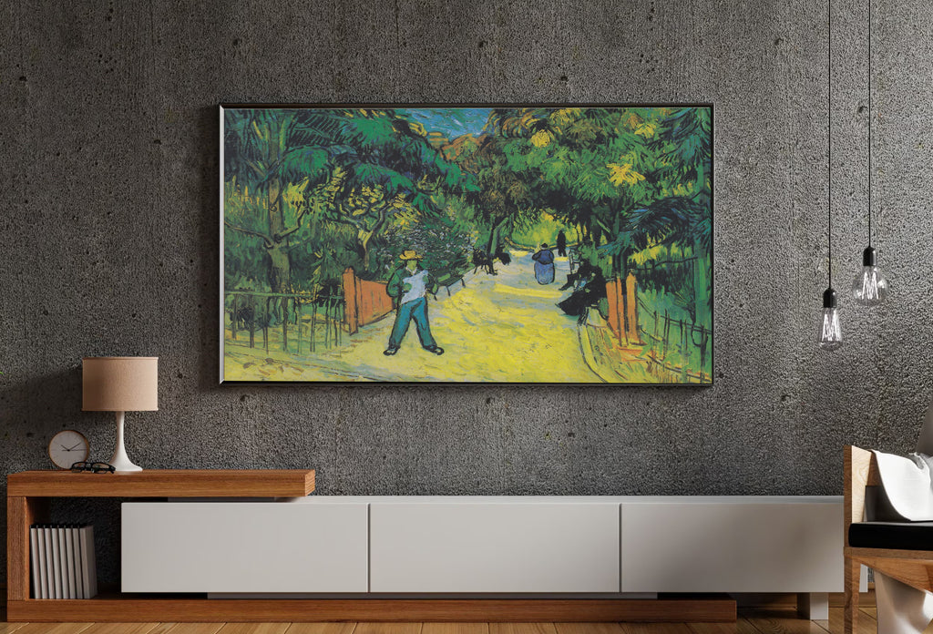 Samsung Frame TV Art 4K - Entrance to the Public Gardens in Arles - Famous Vincent van Gogh