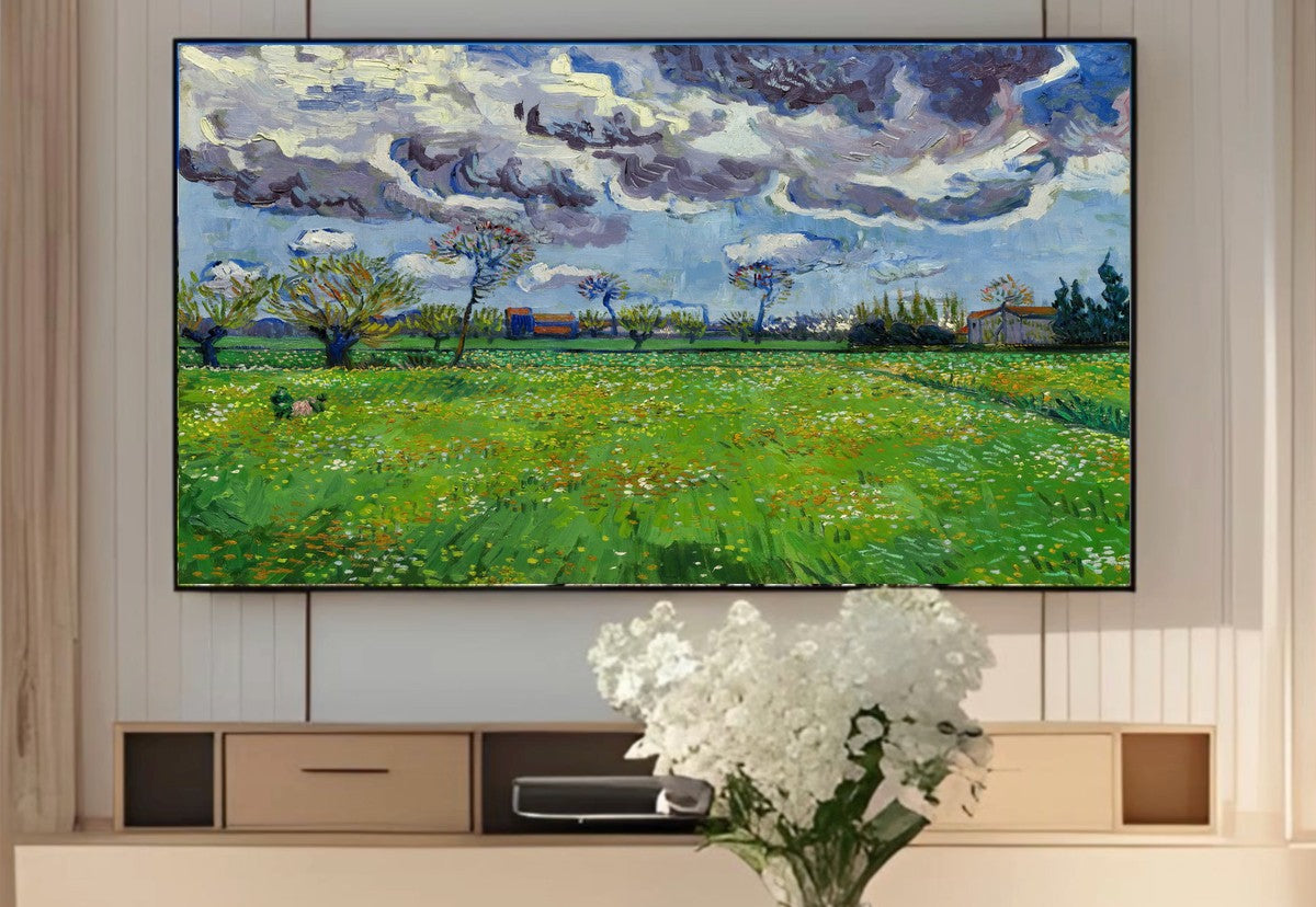 Samsung Frame TV Art 4K - Landscape Under a Stormy Sky - Famous Vincent van Gogh