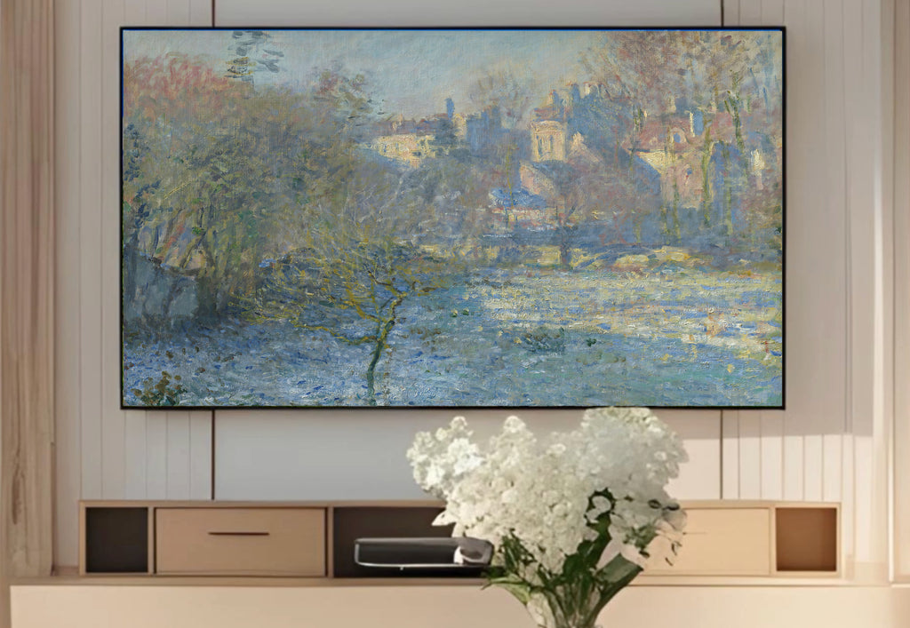 Samsung Frame TV Art 4K - Frost - Famous Claude Monet