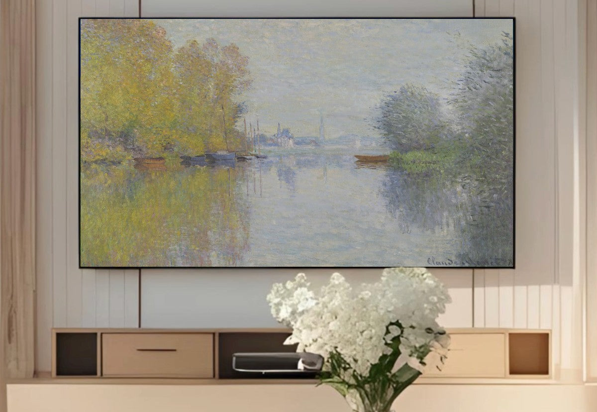 Claude Monet - Frame TV Art - Autumn on the Seine Argenteuil