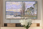 Samsung Frame TV Art 4K - River at Lavacourt Monet - Famous Claude Monet
