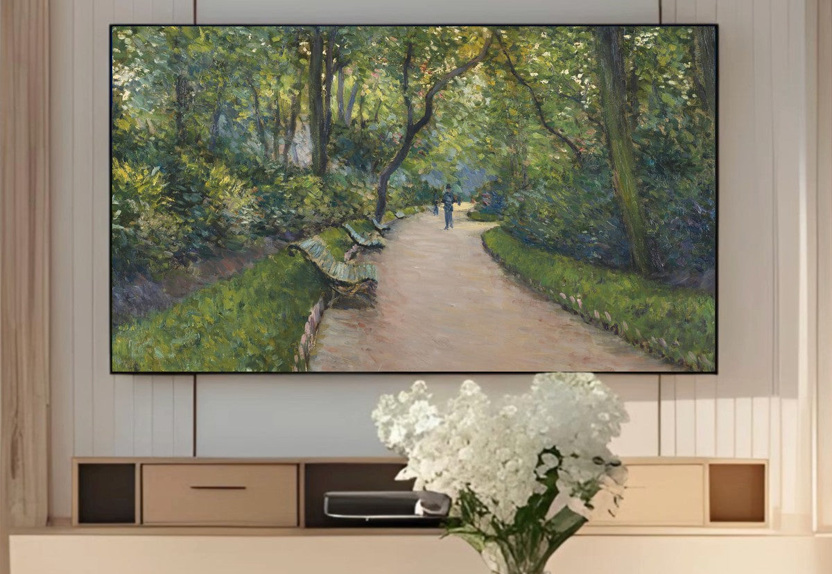Gustave Caillebotte - Frame TV Art - The Parc Monceau