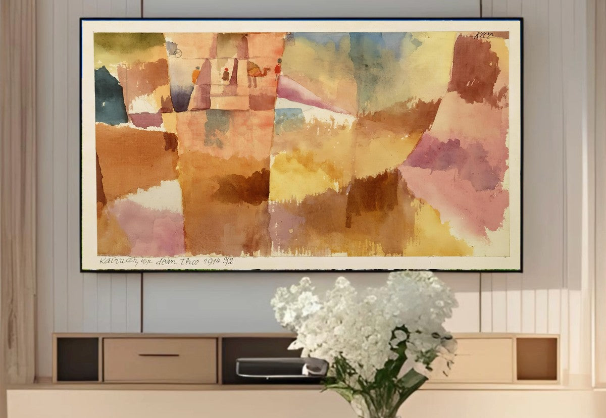 Samsung Frame TV Art 4K - Kairouan Before the Gate - Famous Paul Klee
