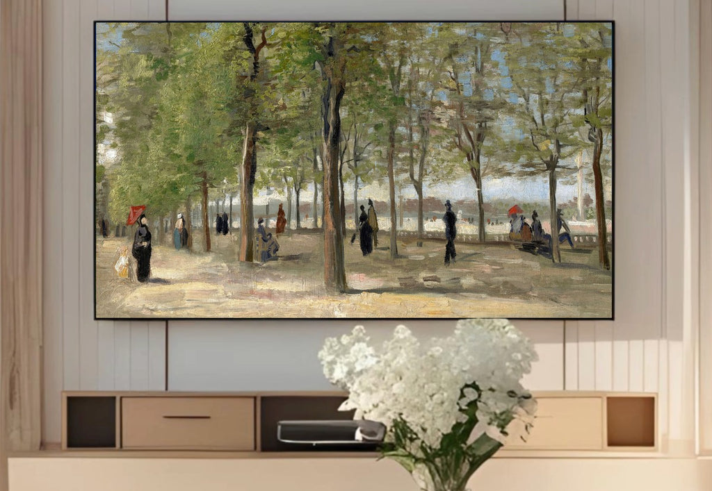 Vincent Van Gogh - Frame TV Floral - Terrace in Luxembourg Gardens