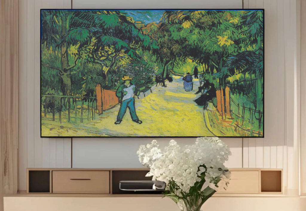 Samsung Frame TV Art 4K - Entrance to the Public Gardens in Arles - Famous Vincent van Gogh