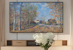 Samsung Frame TV Art 4K - A Corner of the Woods at Sablons - Famous Alfre Sisley