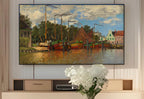 Samsung Frame TV Art 4K - Boats at Zaandam - Famous Claude Monet