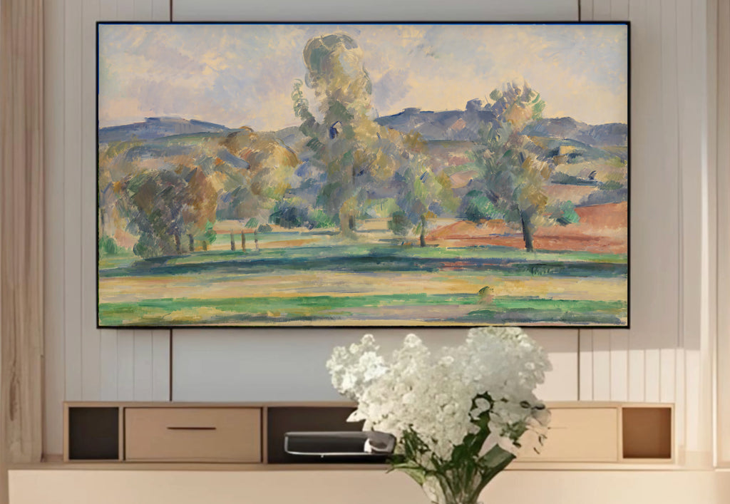 Samsung Frame TV Art 4K - Autumn Landscape - Famous Paul Cezanne