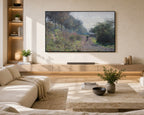 Samsung Frame TV Art 4K - The Sheltered Path - Claude Monet
