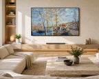 Samsung Frame TV Art 4K - Sisley Flood at Moret - Famous Alfred Sisley