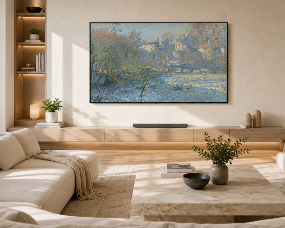 Samsung Frame TV Art 4K - Frost - Famous Claude Monet