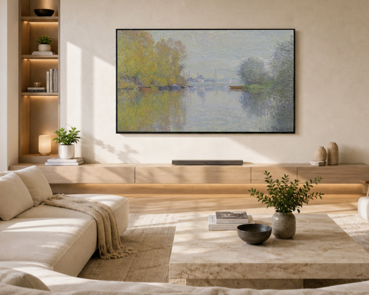 Claude Monet - Frame TV Art - Autumn on the Seine Argenteuil