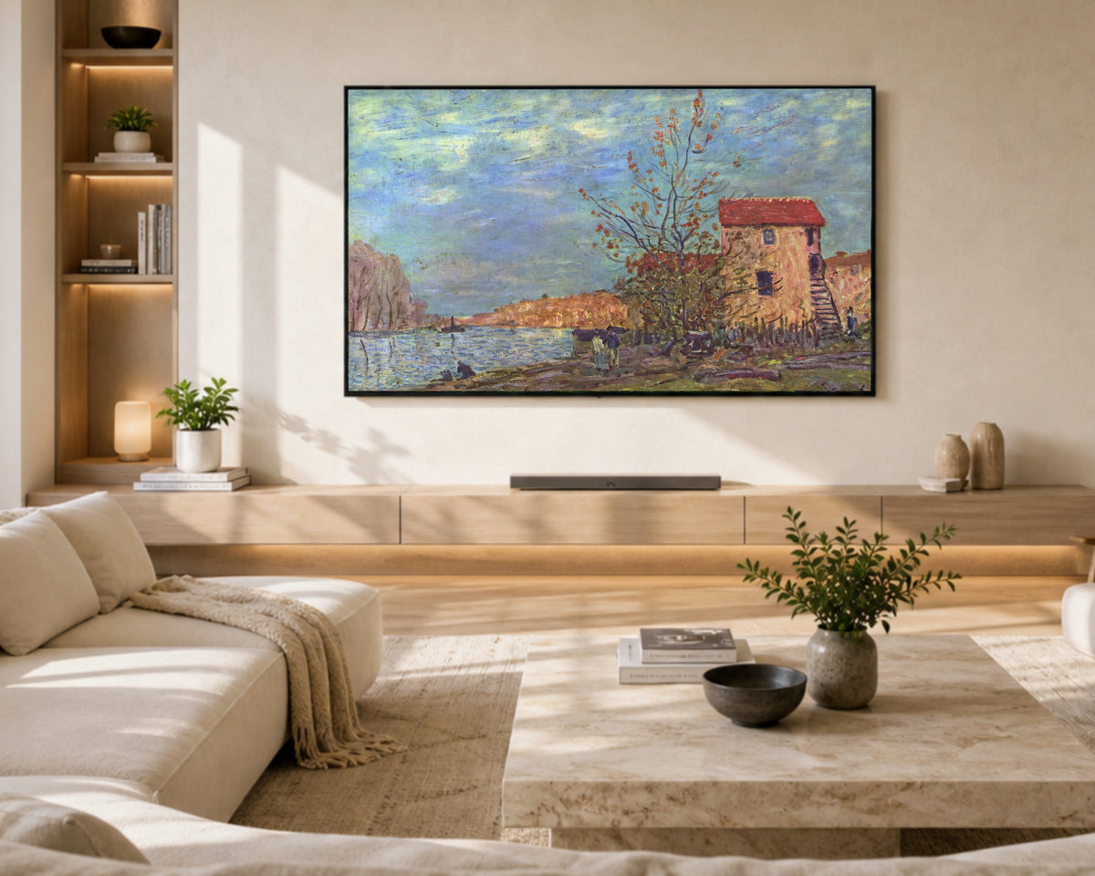 Samsung Frame TV Art 4K - The Loing at Moret - Famous Alfred Sisley