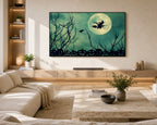 Samsung Frame TV Art 4K - Moonlit Flight - Famous EcoArtLab Original