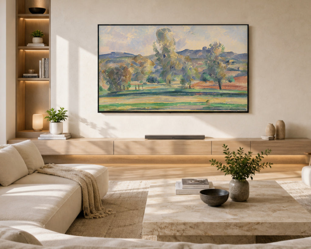 Samsung Frame TV Art 4K - Autumn Landscape - Famous Paul Cezanne
