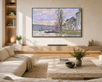 Samsung Frame TV Art 4K - River at Lavacourt Monet - Famous Claude Monet