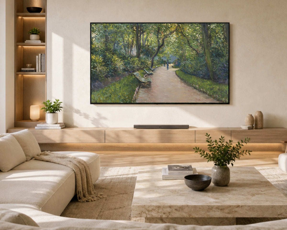Gustave Caillebotte - Frame TV Art - The Parc Monceau