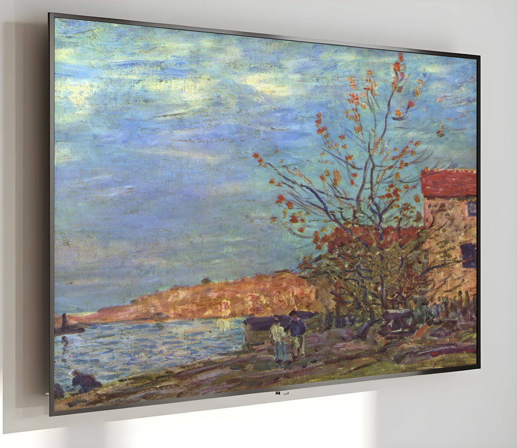 Samsung Frame TV Art 4K - The Loing at Moret - Famous Alfred Sisley