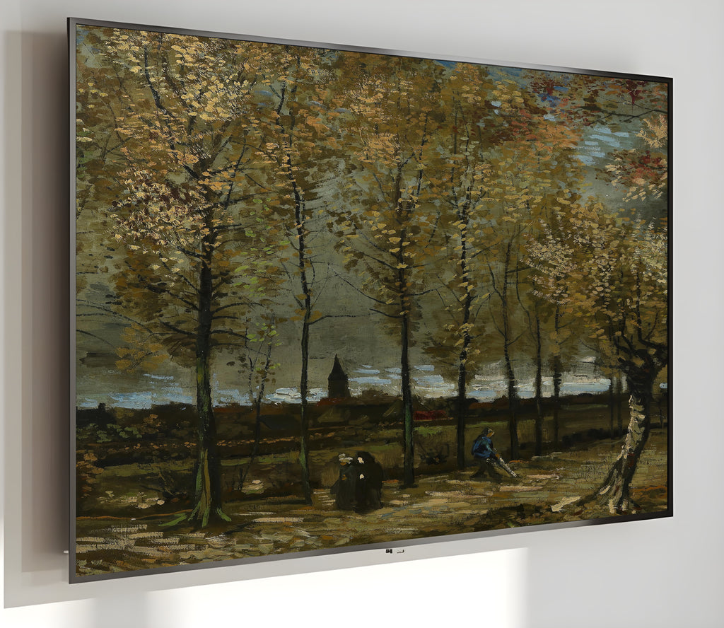 Samsung Frame TV Art 4K - Poplars near Nuenen - Famous Vincent van Gogh