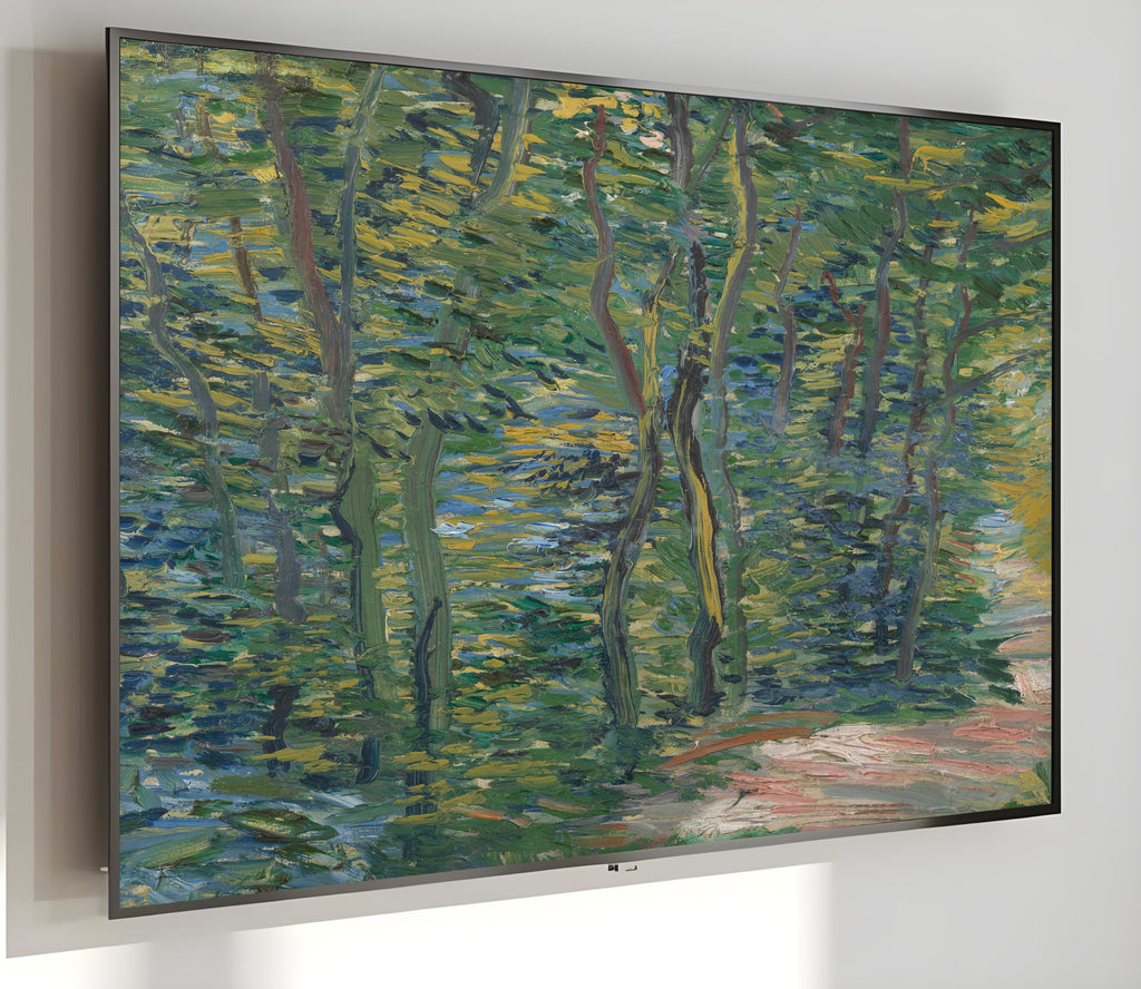 Samsung Frame TV Art 4K - Path in the Woods - Famous Vincent van Gogh
