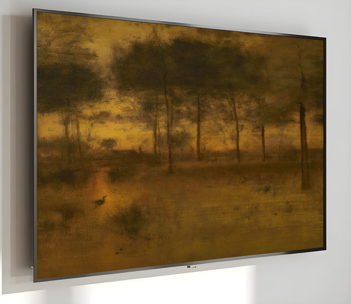 Samsung Frame TV Art 4K - The Home of the Heron - Famous George Inness