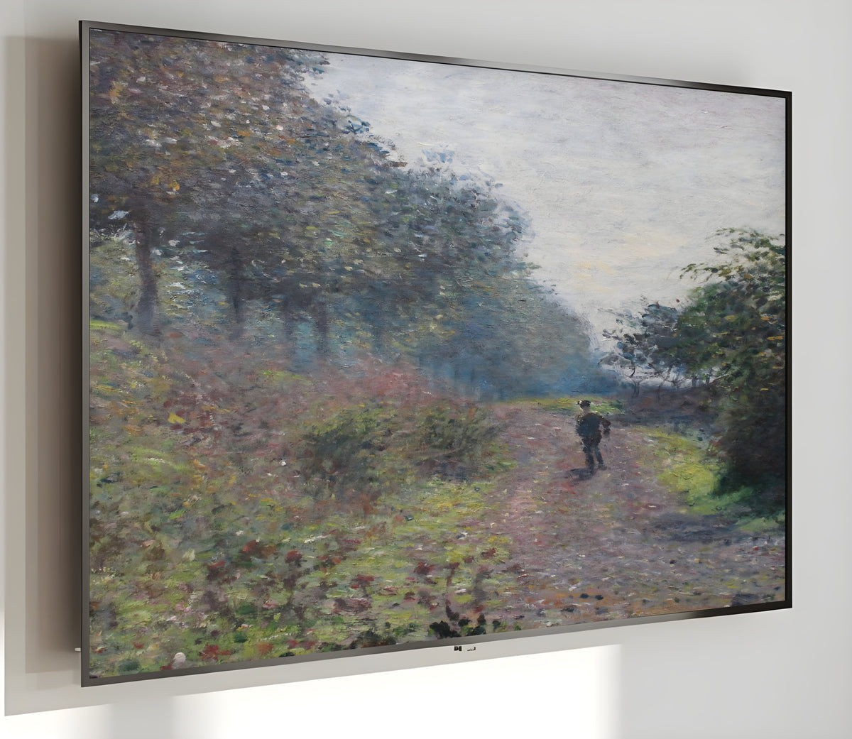 Samsung Frame TV Art 4K - The Sheltered Path - Claude Monet