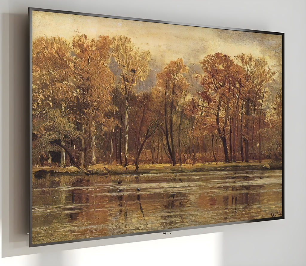 Samsung Frame TV Art 4K - Golden Autumn - Famous Ivan Shishkin