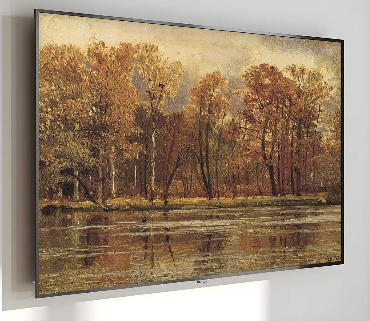 Samsung Frame TV Art 4K - Golden Autumn - Famous Ivan Shishkin