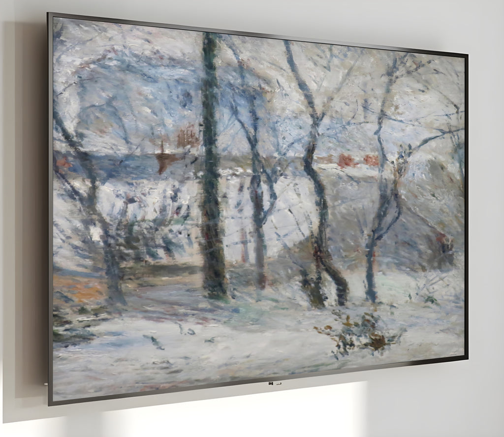 Samsung Frame TV Art 4K - Garden under Snow - Famous Paul Gauguin