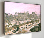 Samsung Frame TV Art 4K - Pissarro-The Pont Neuf Snow Effect - Famous Camille Pissarro