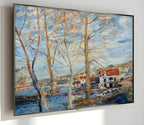 Samsung Frame TV Art 4K - Sisley Flood at Moret - Famous Alfred Sisley
