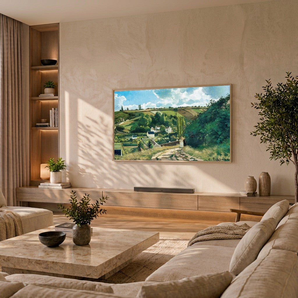 Camille Pissarro - Frame TV Landscape - Jalais hills Pontoise