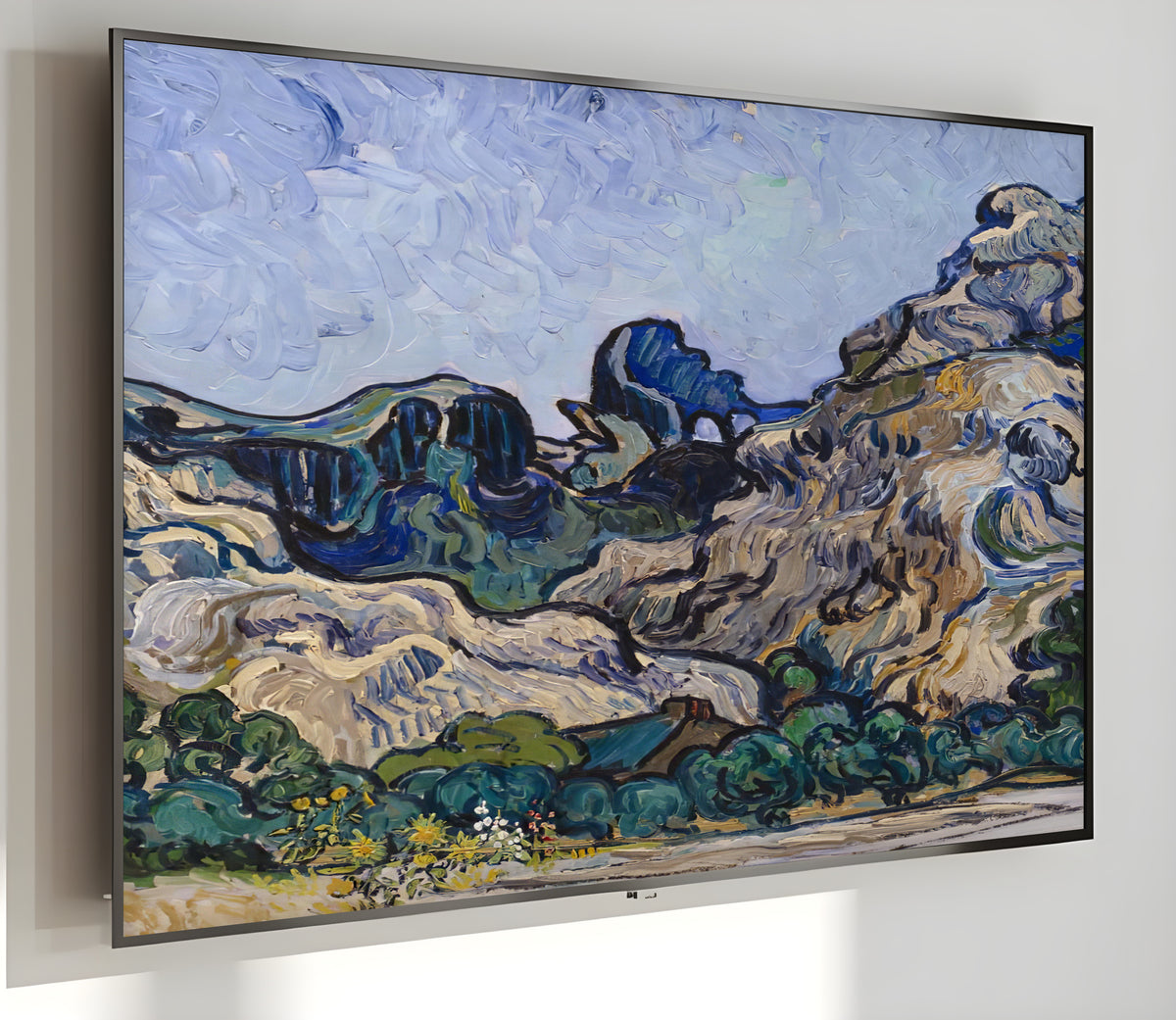 Samsung Frame TV Art 4K - Mountains at Saint Rémy - Famous Vincent van Gogh