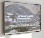 Samsung Frame TV Art 4K - Sandviken Norway Snow Effect - Famous Claude Monet