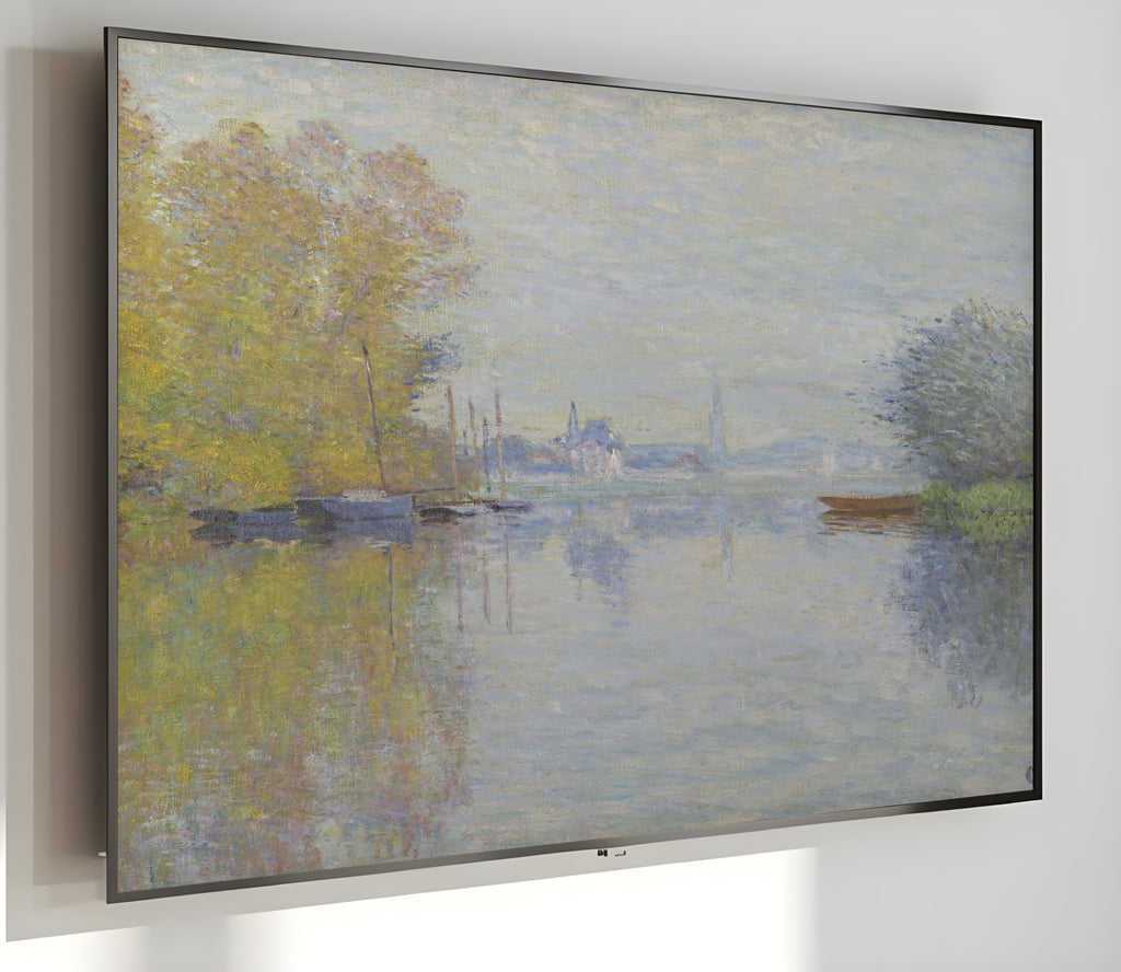 Samsung Frame TV Art 4K - Autumn on the Seine Argenteuil - Famous Claude Monet