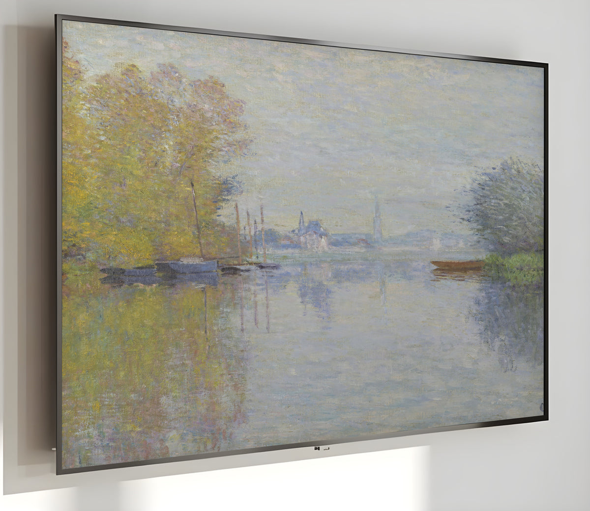 Samsung Frame TV Art 4K - Autumn on the Seine Argenteuil - Famous Claude Monet